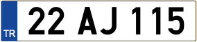 Trailer License Plate